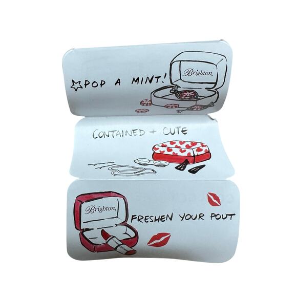 BRIGHTON Mini Box Red Lipstick Kisses Say It With A Kiss Tiny Box - Picture 6 of 8